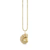 Gold & Diamond Large Nautilus Shell Charm