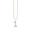 Gold & Diamond Large Number Charm