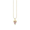Gold & Diamond Large Pizza Slice Charm