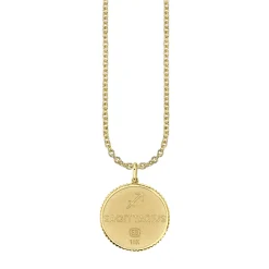 Gold & Diamond Large Sagittarius Zodiac Medallion