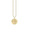 Gold & Diamond Large Virgo Zodiac Medallion