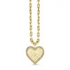 Gold & Diamond Large Wallpaper Heart Charm