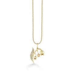 Gold & Diamond Lily Of The Valley Charm