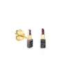 Gold & Diamond Lipstick Stud