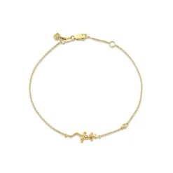 Gold & Diamond Lizard Bracelet