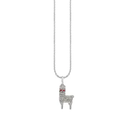 Gold & Diamond Llama Charm