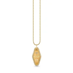 Gold & Diamond Love Hotel Tag Charm