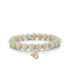 Gold & Diamond Love, Luck & Protection on Cream Jasper