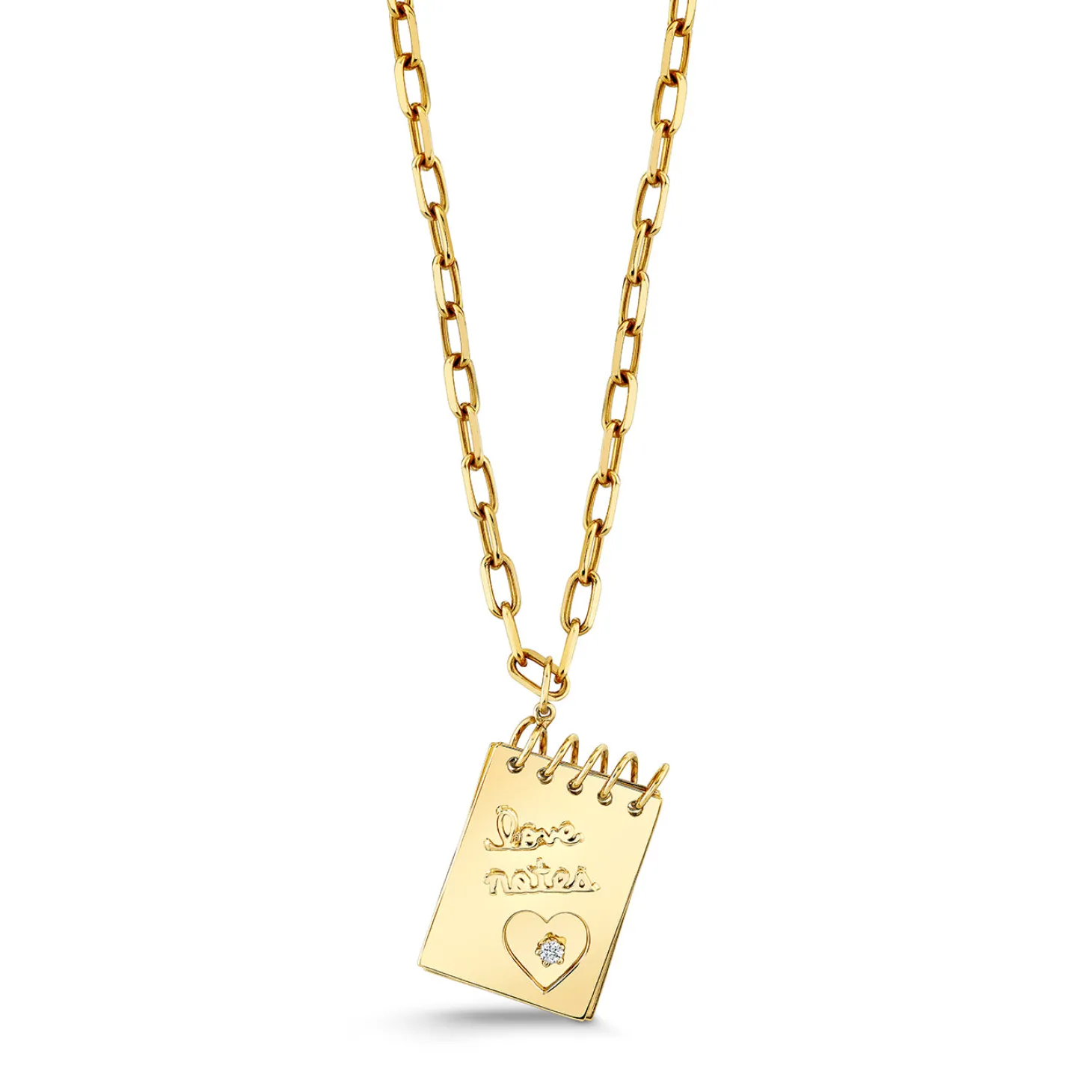 Gold & Diamond Love Notes Charm