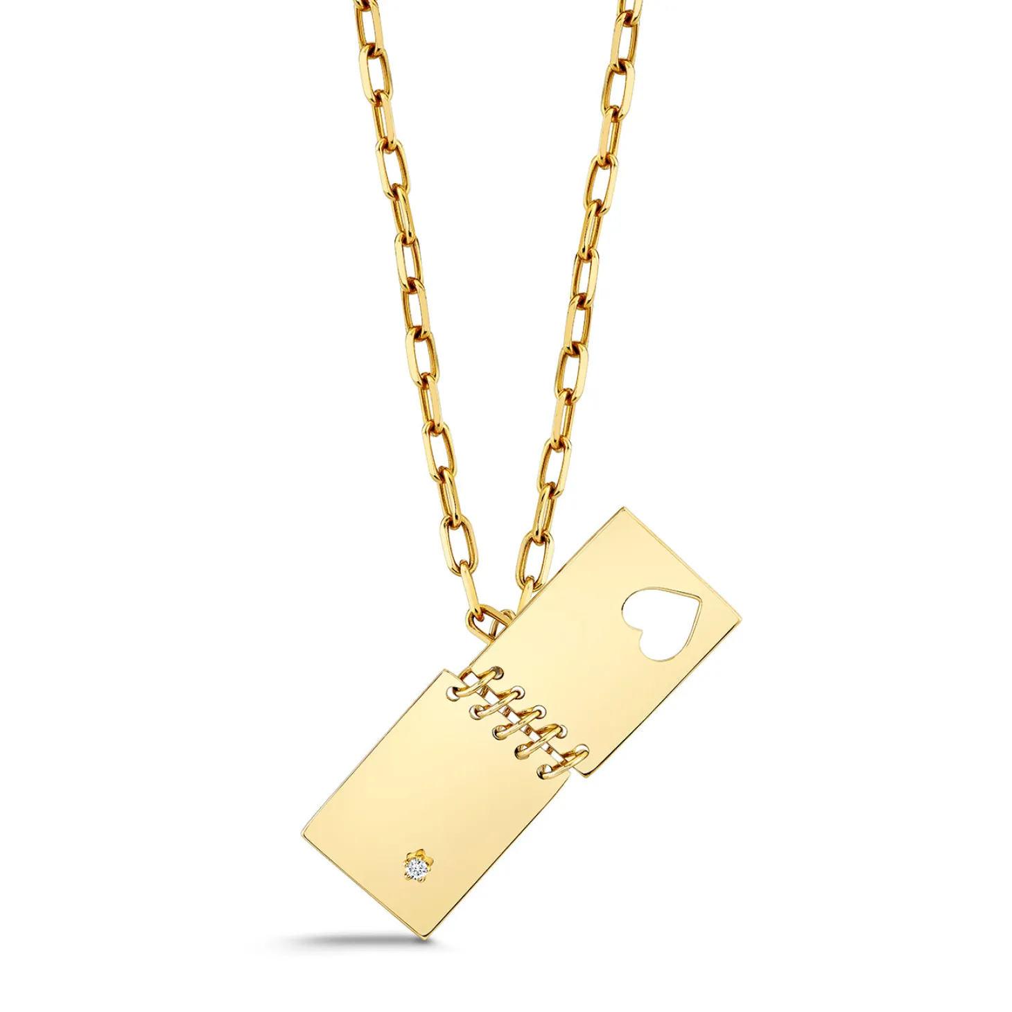Gold & Diamond Love Notes Charm