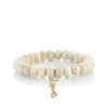 Gold & Diamond Love Script on Moonstone