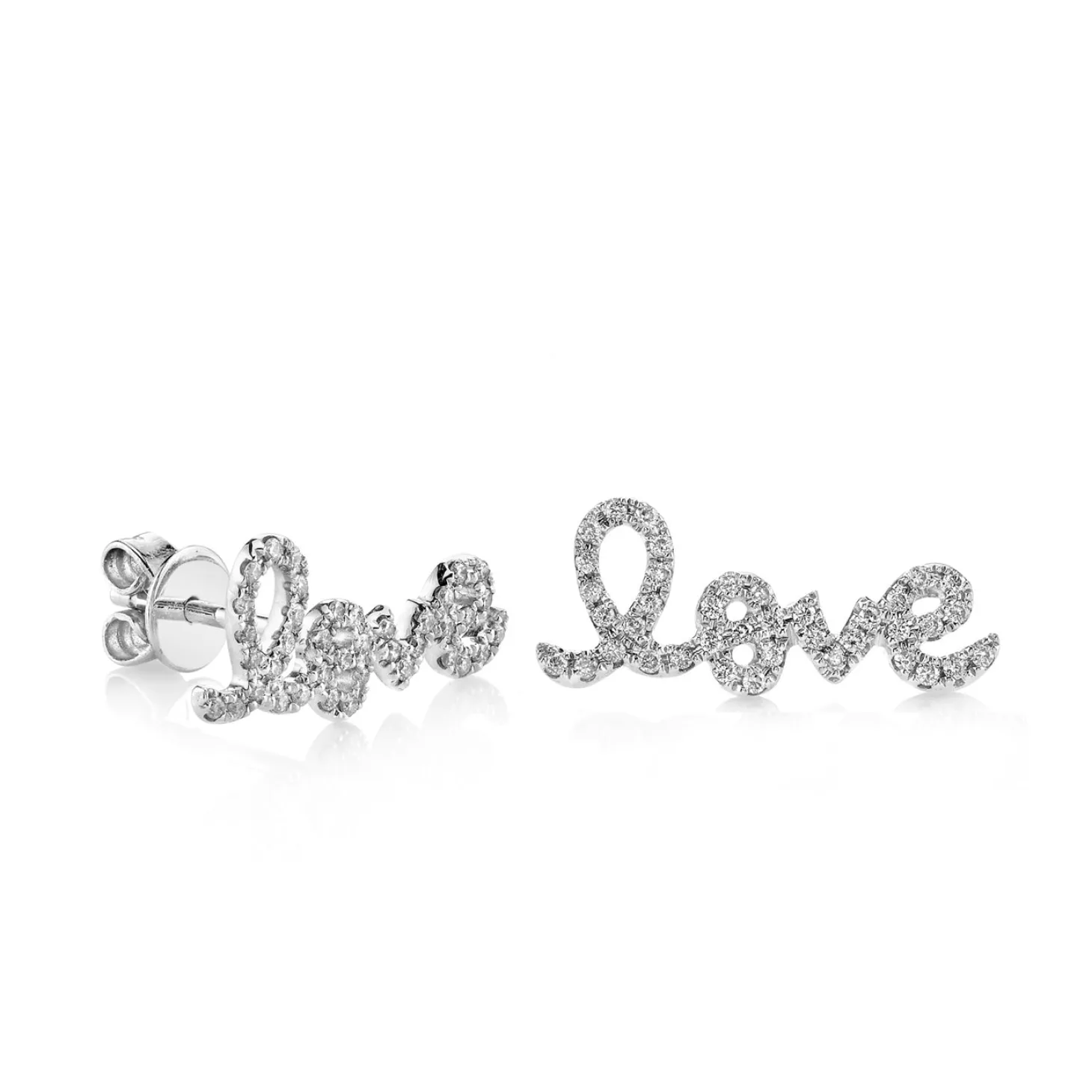 Gold & Diamond Love Stud