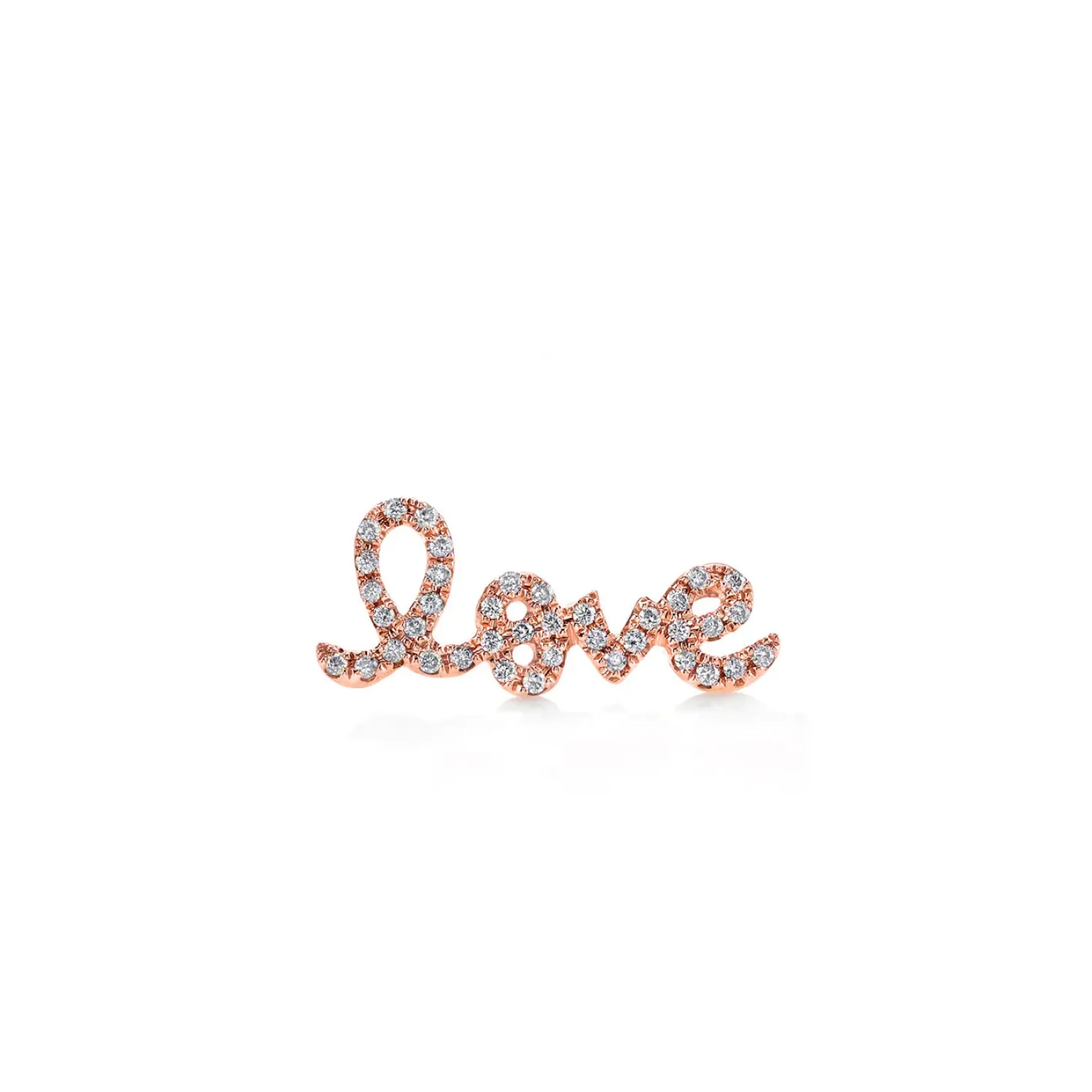 Gold & Diamond Love Stud