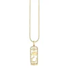 Gold & Diamond Luck & Protection Cartouche Charm