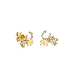 Gold & Diamond Luck Stud