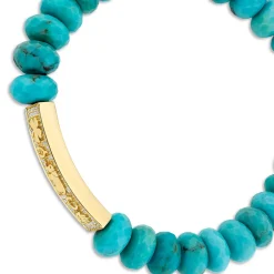 Gold & Diamond Luck Tableau on Turquoise