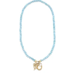 Gold & Diamond Lucky Aquamarine Necklace