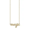 Gold & Diamond Magic Script Necklace