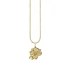Gold & Diamond Magnolia Charm