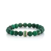 Gold & Diamond Mala Bead on Verdite