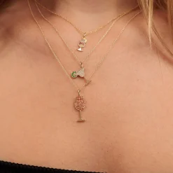 Gold & Diamond Margarita Charm