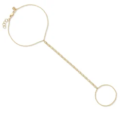 Gold & Diamond Marquise Eye Princess Bracelet