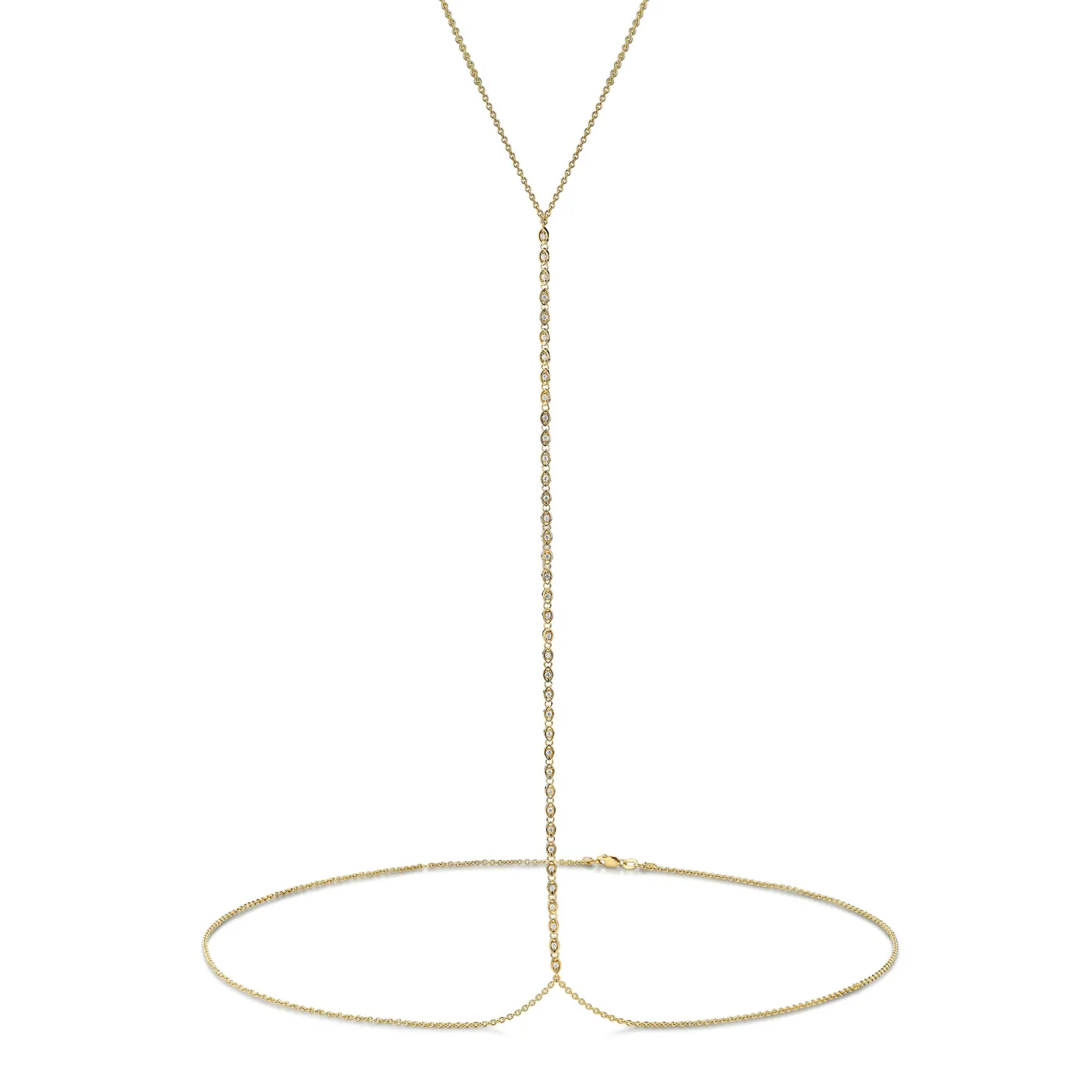 Gold & Diamond Marquise Eye Body Chain