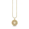 Gold & Diamond Marquise Eye Open Wheel Charm