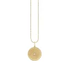 Gold & Diamond Marquise Eye Coin Charm