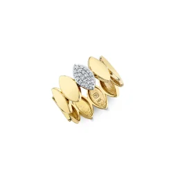 Gold & Diamond Marquise Eye Eternity Ring