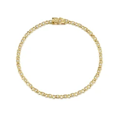 Gold & Diamond Marquise Eye Eternity Bracelet