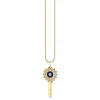 Gold & Diamond Marquise Eye Key Charm