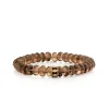 Gold & Diamond Marquise Eye Rondelle on Quartz