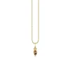 Gold & Diamond Marquise Eye Pear Cut Quartz Charm