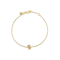 Gold & Diamond Marquise Eye Rose Bracelet