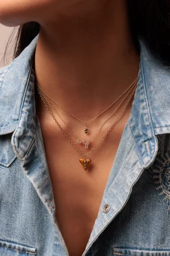 Gold & Diamond Marquise Eye Pear Cut Quartz Charm