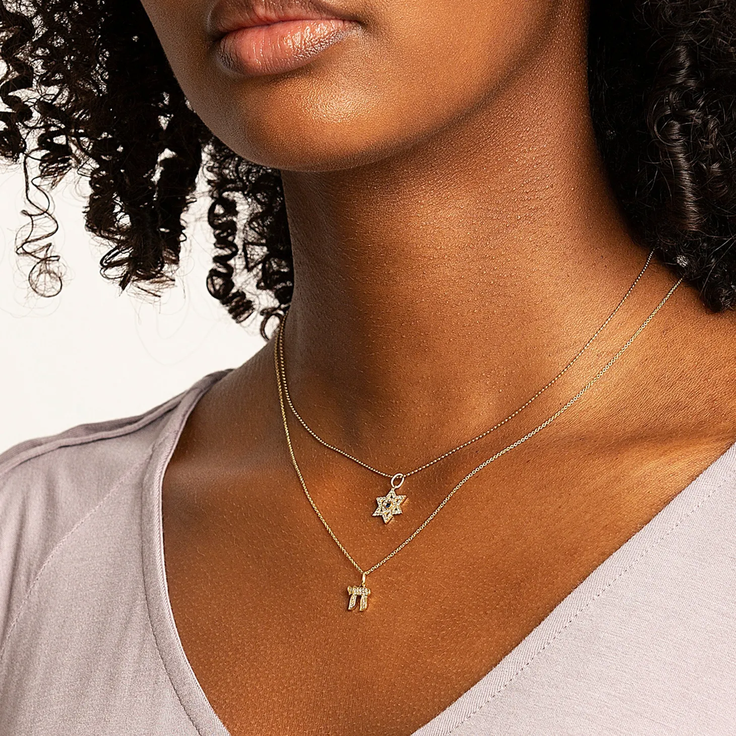 Gold & Diamond Medium Chai Charm