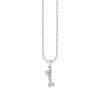 Gold & Diamond Medium Dog Bone Charm