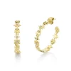 Gold & Diamond Medium Icon Hoops
