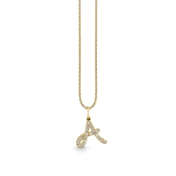 Gold & Diamond Medium Initial Charm