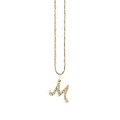 Gold & Diamond Medium Initial Charm