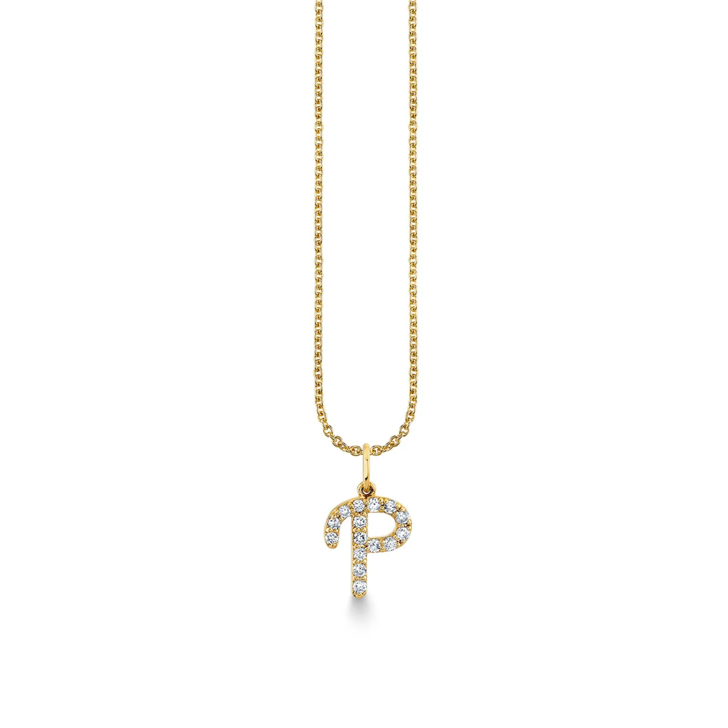 Gold & Diamond Medium Initial Charm