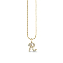 Gold & Diamond Medium Initial Charm