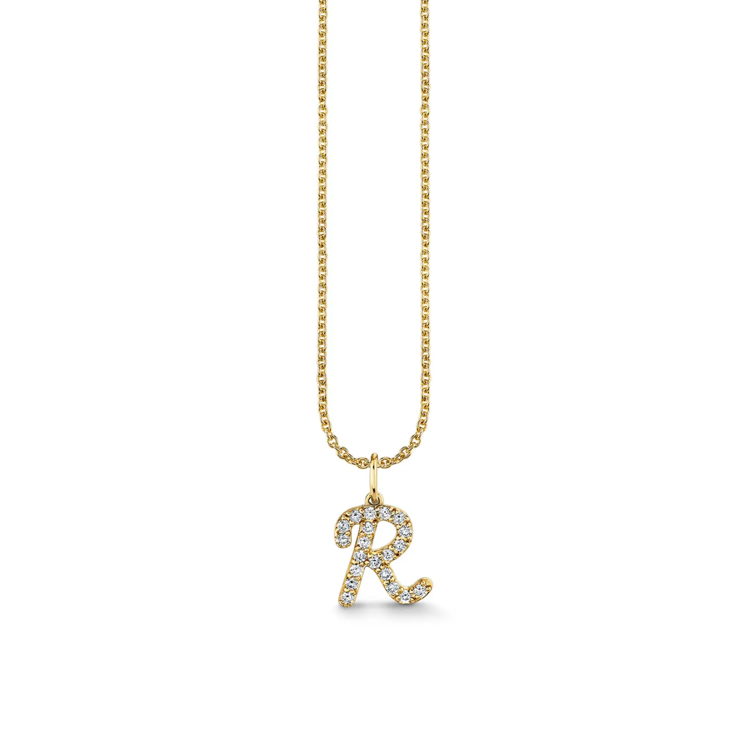 Gold & Diamond Medium Initial Charm