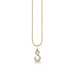 Gold & Diamond Medium Initial Charm