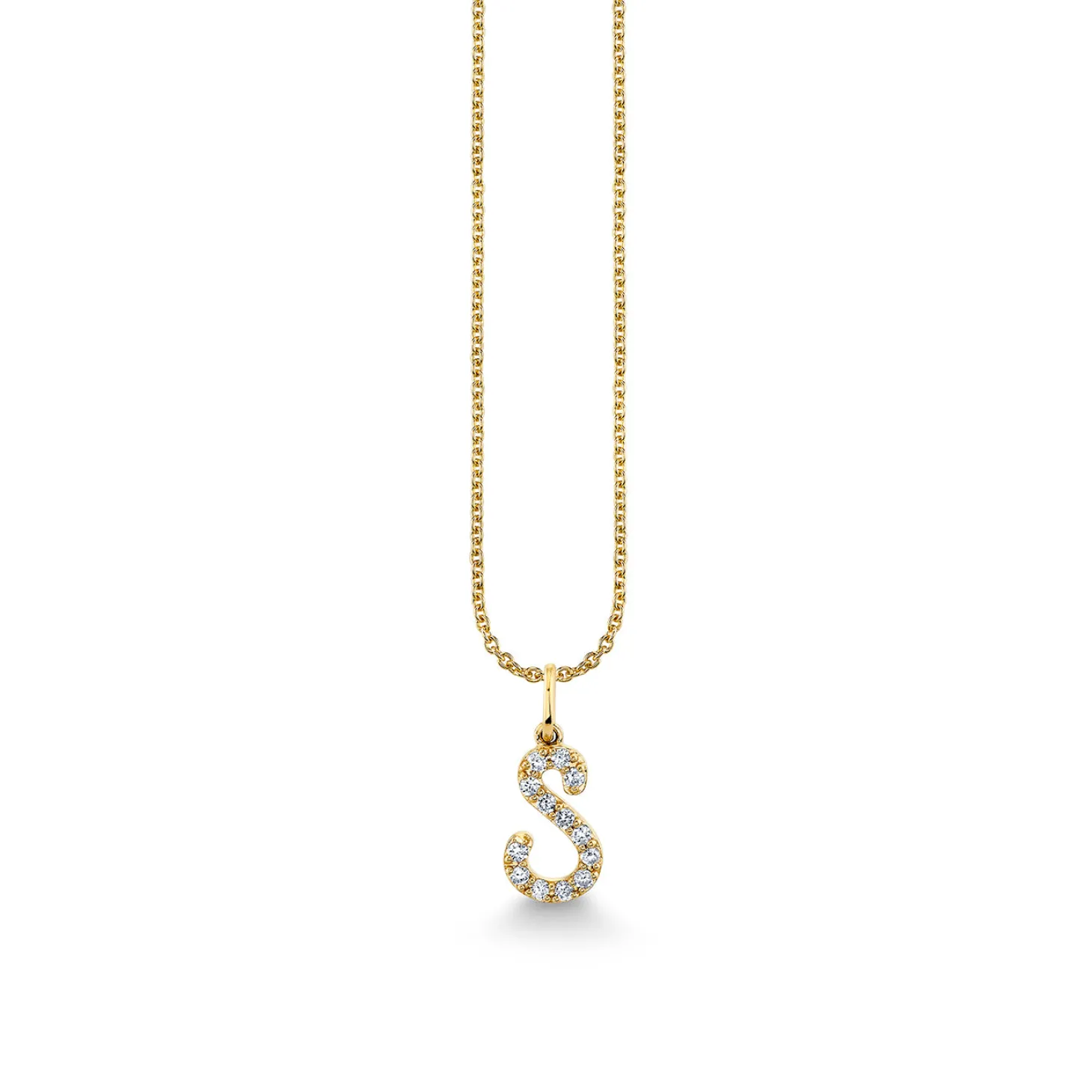 Gold & Diamond Medium Initial Charm