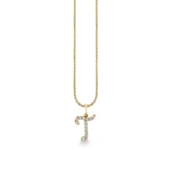 Gold & Diamond Medium Initial Charm