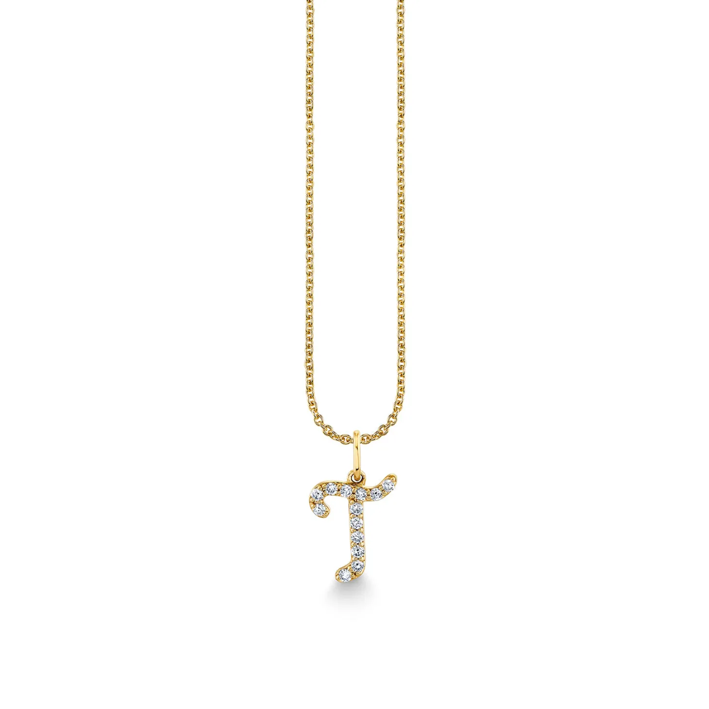 Gold & Diamond Medium Initial Charm
