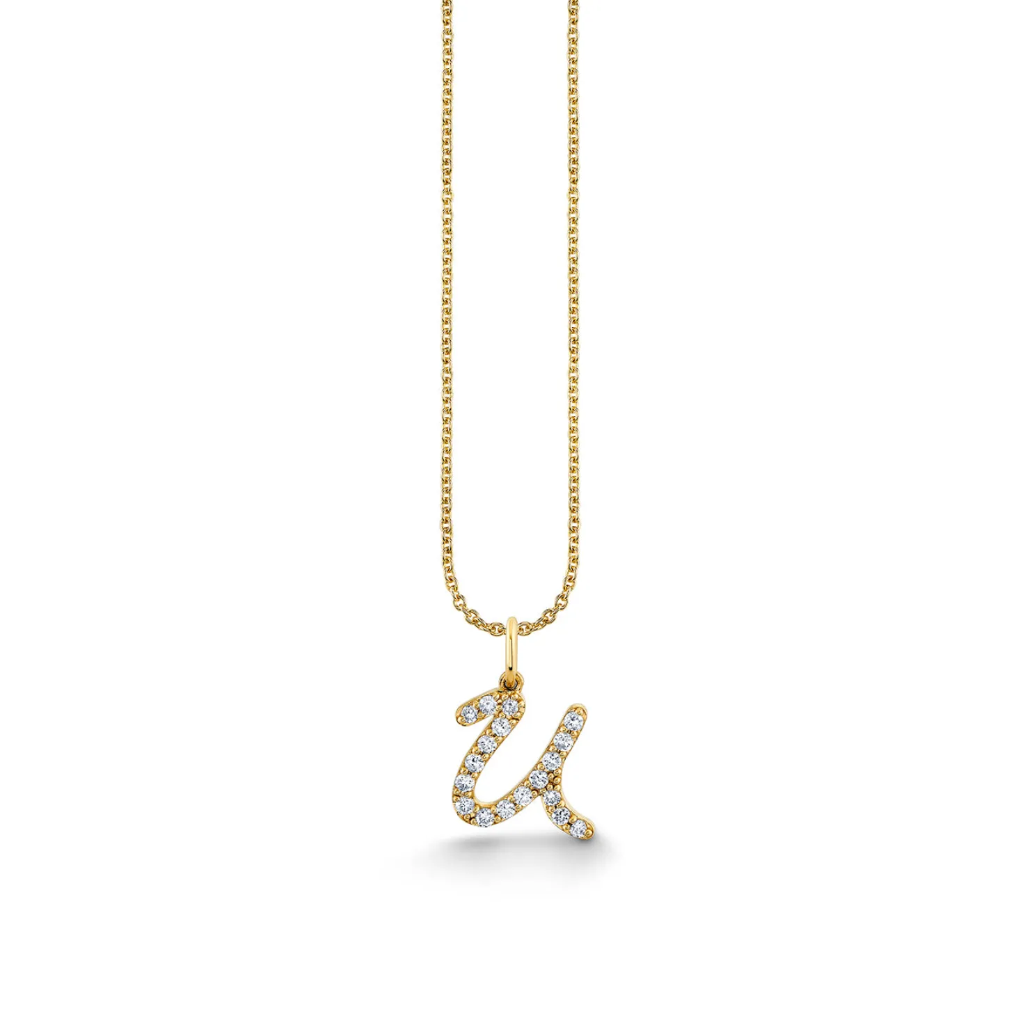 Gold & Diamond Medium Initial Charm