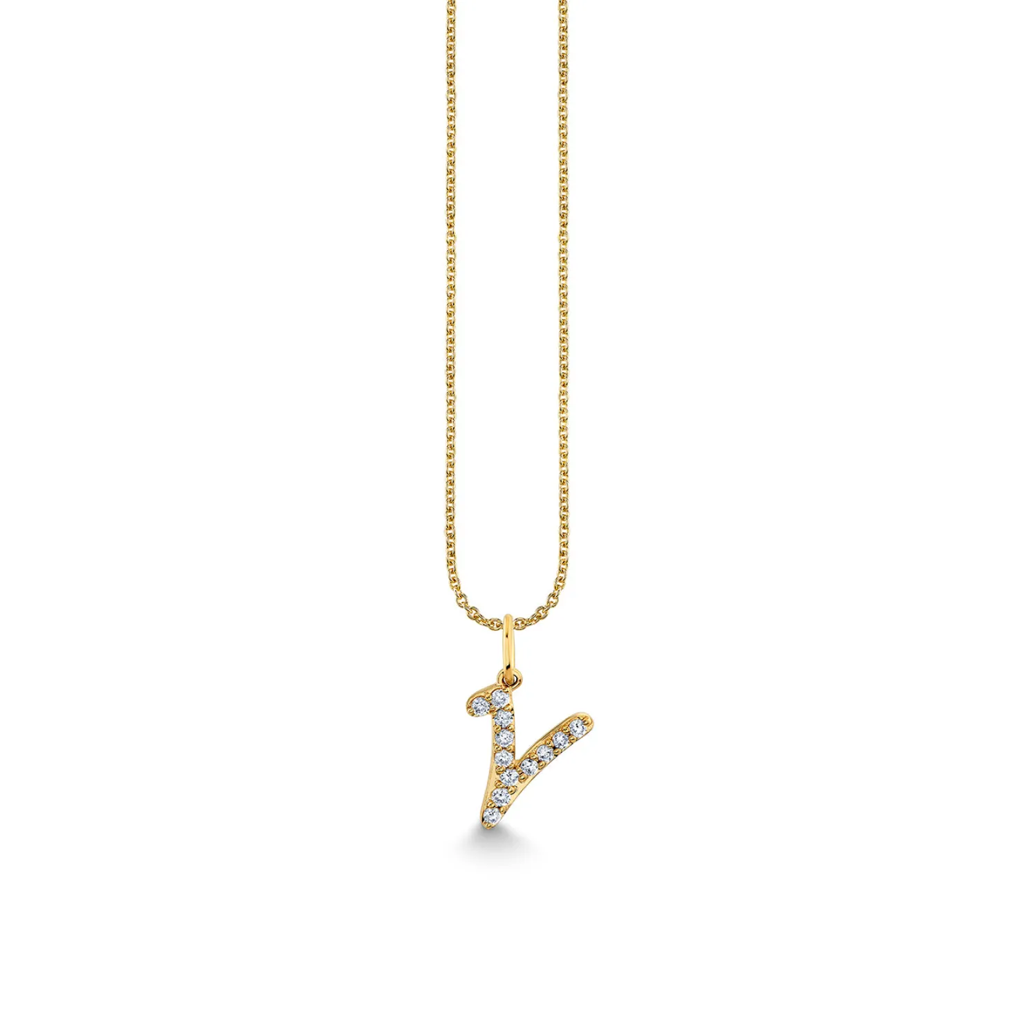 Gold & Diamond Medium Initial Charm